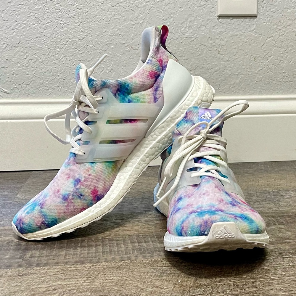 Adidas UltraBoost 4.0 DNA 'Tie-Dye' White Running Shoe GZ7098 Woman's 12 Mens 11
